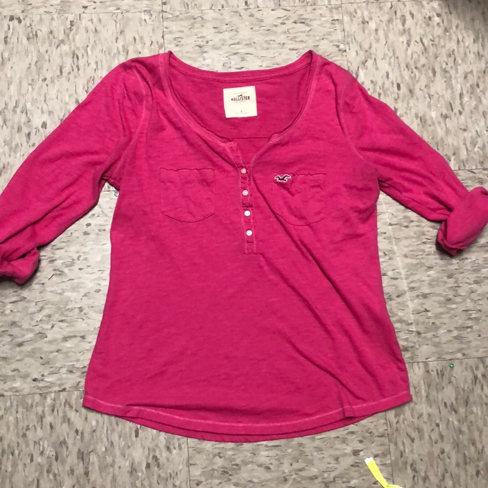 Half Button Up Tee